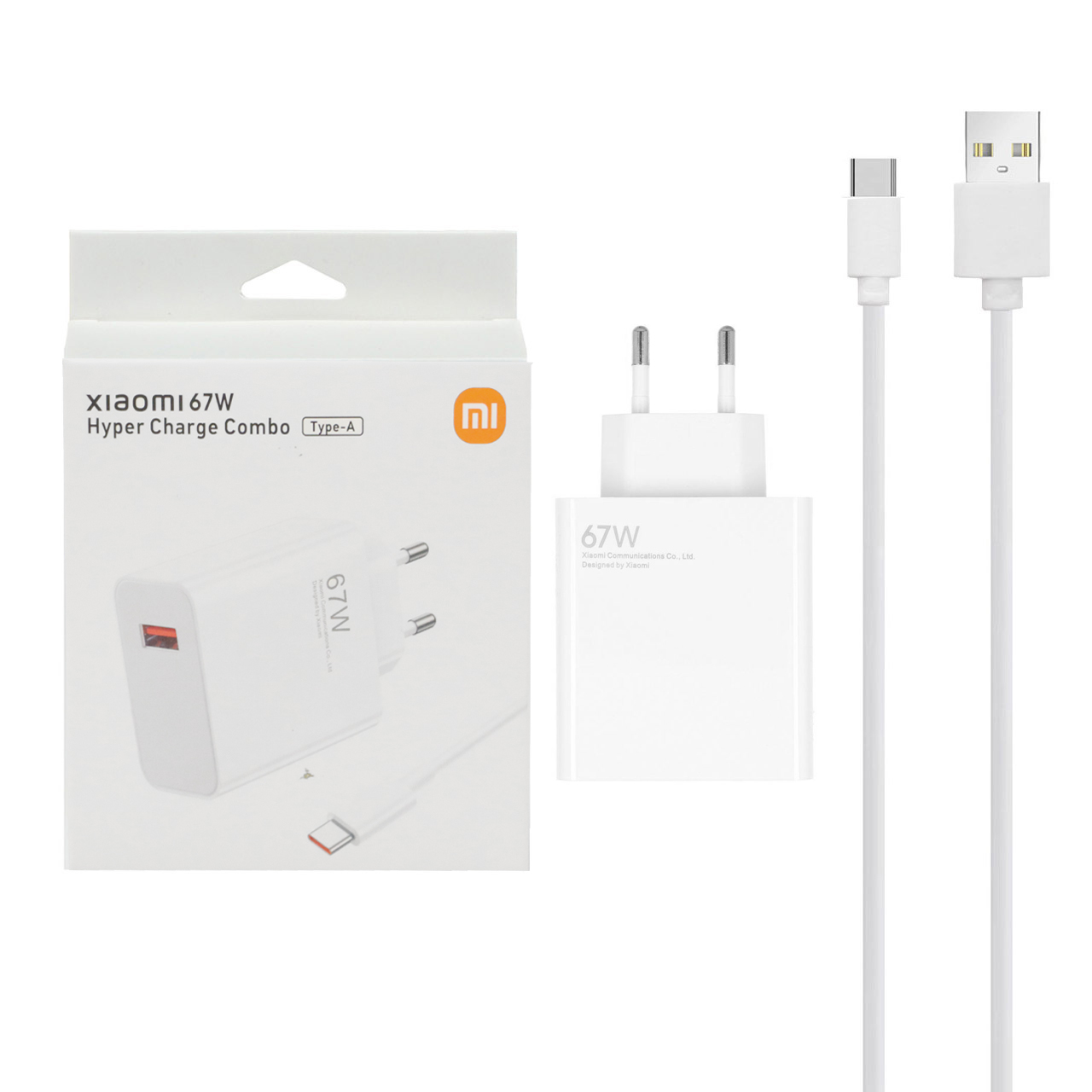 شارژر دیواری فست تک پورت Xiaomi مدل MDY-12-EZ 67W - سفید - بهمراه کابل Type-C - اصل چین - DST (گارانتی شش ماهه)